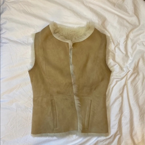 Genuine shearling vest XS Henri Bendel - Picture 2 of 4
